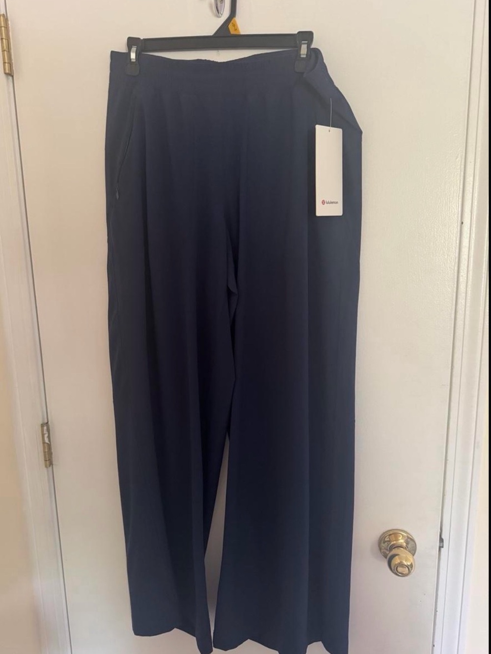 lululemon athletica Wide-Leg Navy Travel Pants